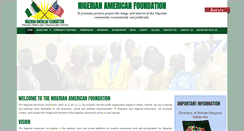 Desktop Screenshot of nigerianamericanfoundation.com